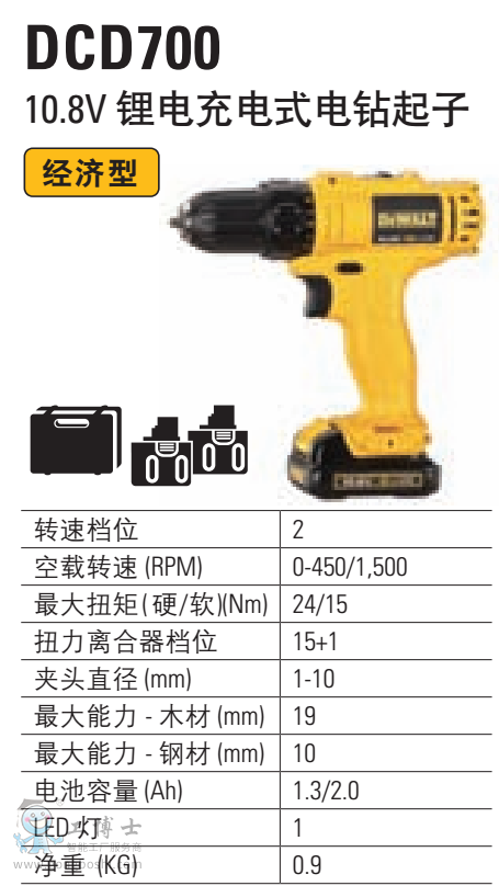 �늳��ʽ��@����10.8V DCD700