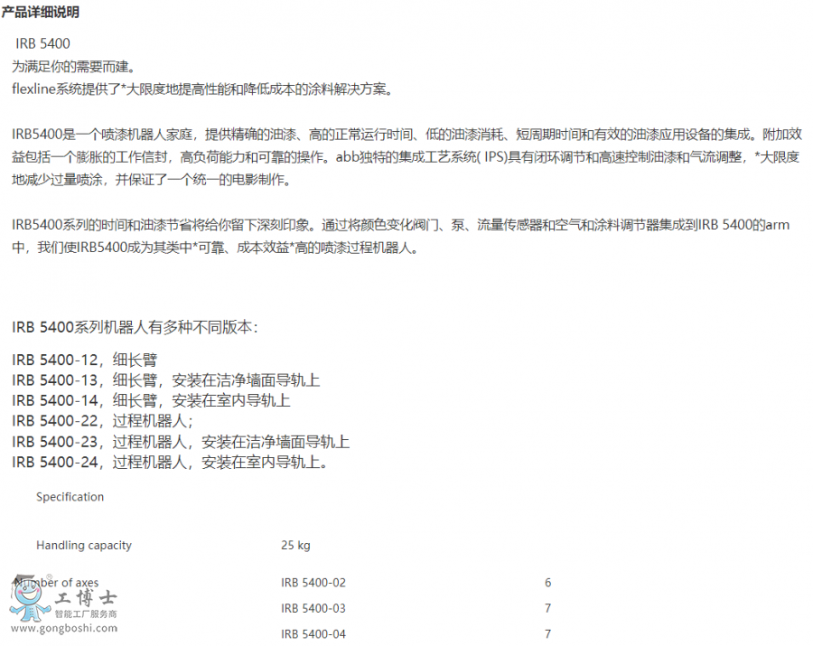 ABB��Ϳ�C����IRB 5400