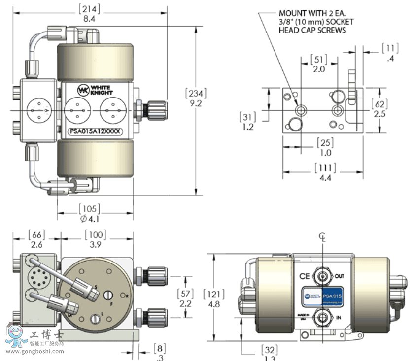 WhiteKnight 白騎士PSA系列波紋管泵,PSA015波紋計量管泵