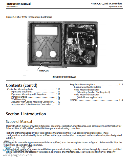 Fisher&trade; 4196 �ض�ָʾ������