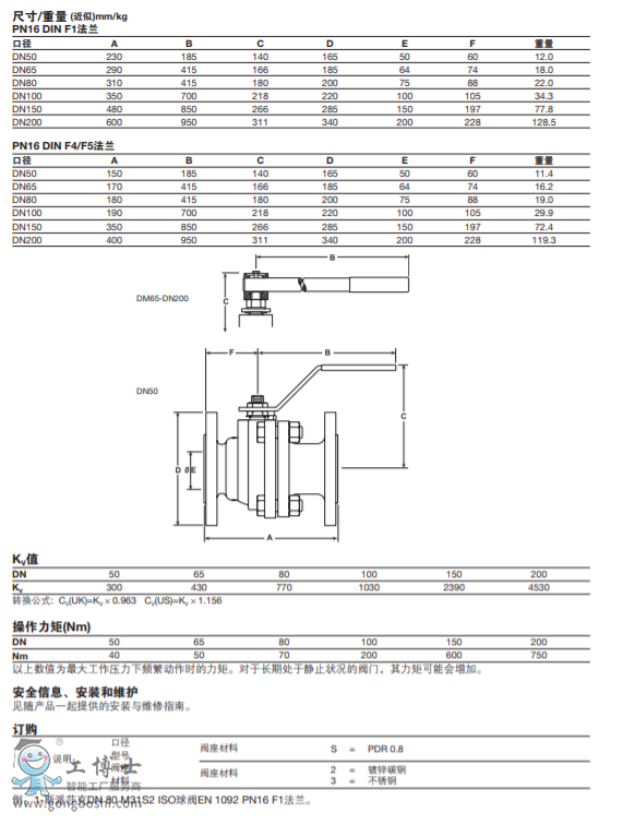 M31V ISOȫͨ�����y DN50-DN200 DIN PN16(F1&F4)